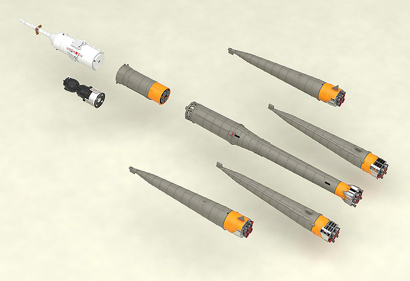 1/500 SOYUZ LAUNCH VEHICLE AND TRANSPORTER MODEORID - Imagen 8