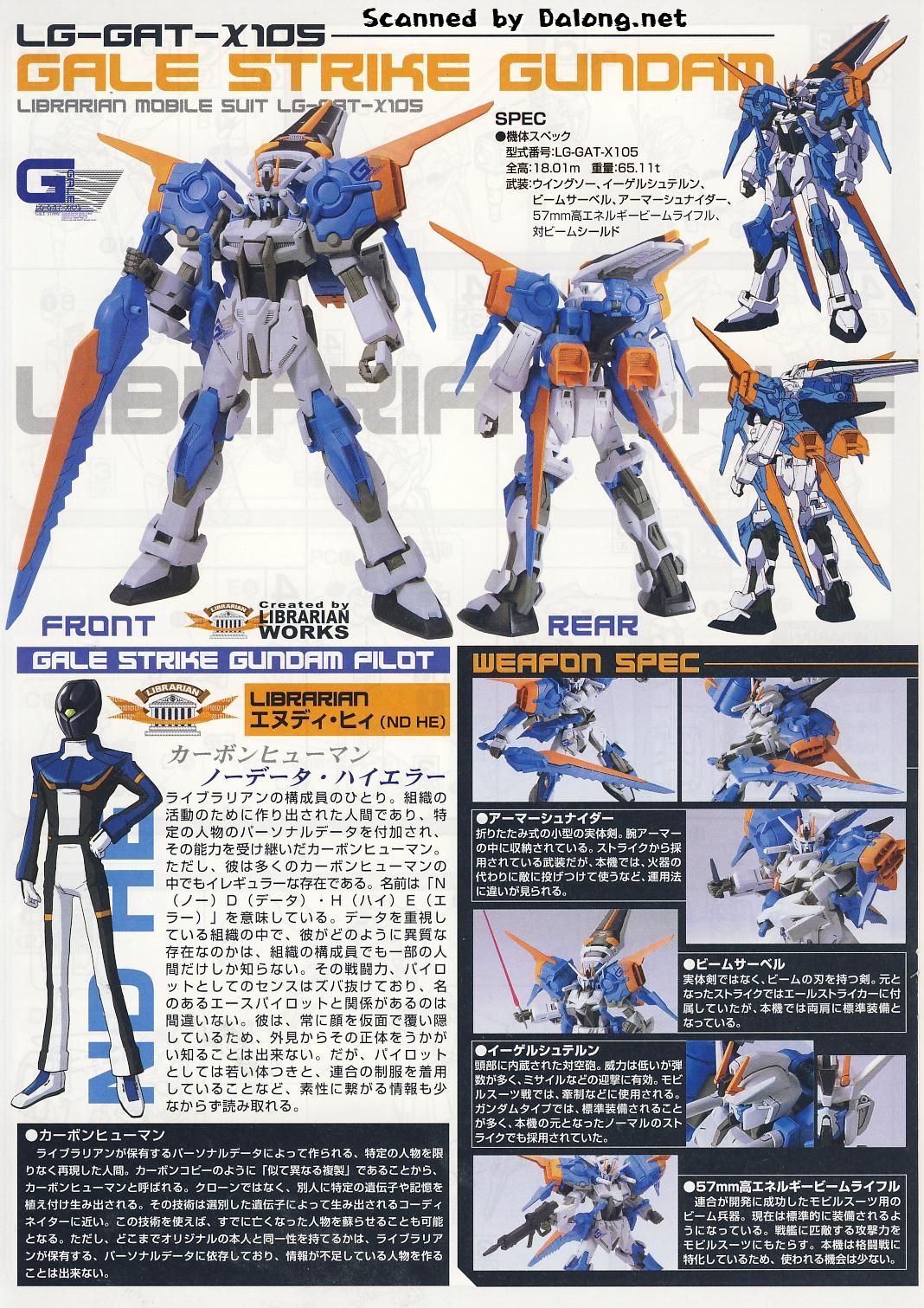1/100 SEED DESTINY GALE STRIKE GUNDAM - Nº 17 - Imagen 3