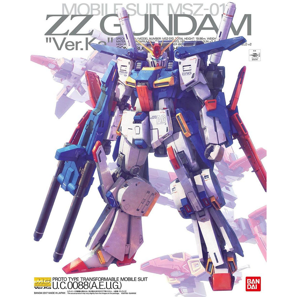 MG 1/100 MSA-010 ZZ GUNDAM VER KA - Nº 198