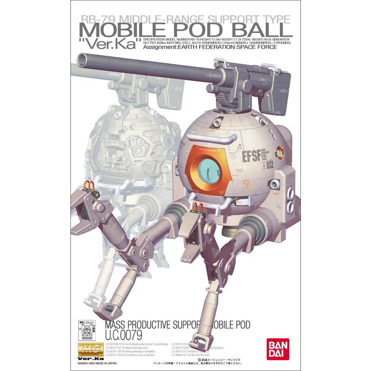MG 1/100 MOBILE POD BALL VER KA - Nº 076
