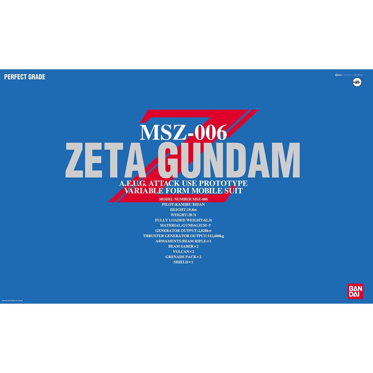 PG 1/60 MSZ-006 ZETA GUNDAM - Nº 04