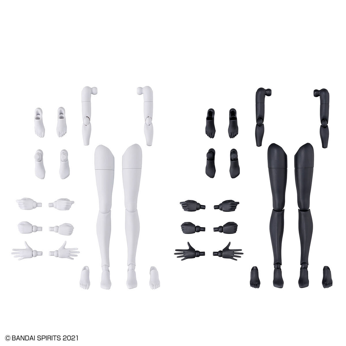 30MS 1/144 OPTION BODY PARTS ARM & LEG PARTS (WHITE/BLACK) - Nº 12 - Imagen 2