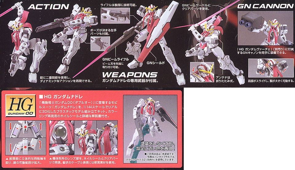 HG GUNDAM 00 1/144 GN 004 GUNDAM NADLEEH - Nº 15 - Imagen 9