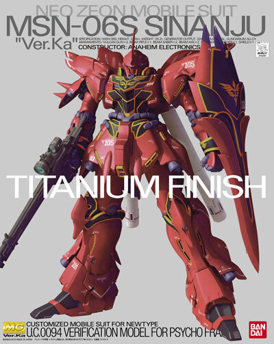 MG 1/100 MSN-06S SINANJU VER KA TITANIUM FINISH - Nº P-SVKTF