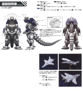 AOSHIMA GODZILLA X MECHAGODZILLA MFS-3 TYPE 3 X/SHIRASAGI COMPLETE KIT - Imagen 11