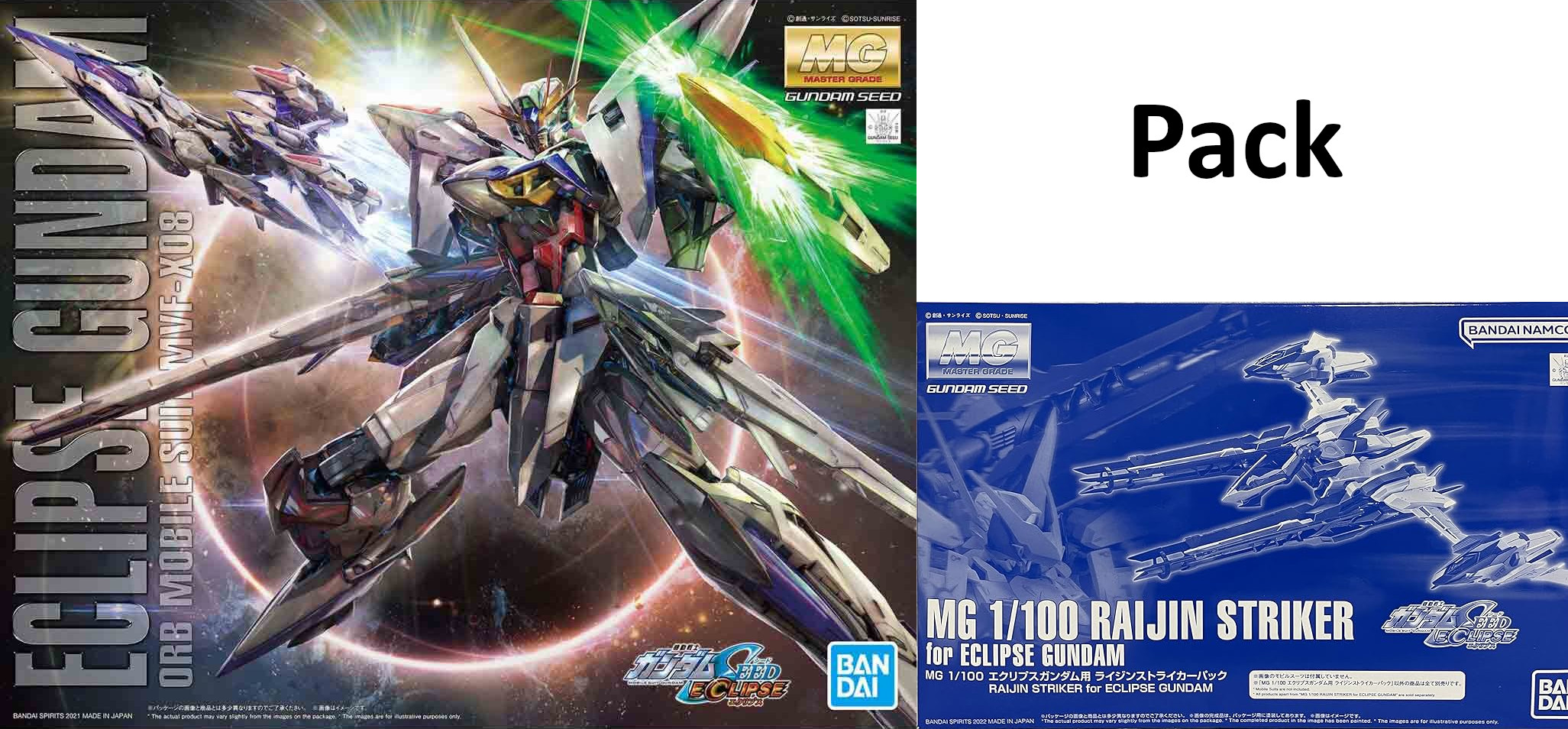 Producto a Rifar: Pack MG Eclipse + P-Bandai Raijin Striker - Imagen 9