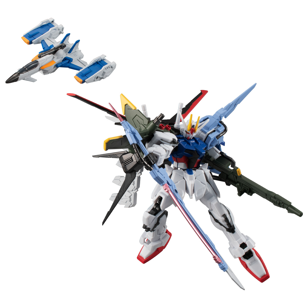 GUNDAM G FRAME PERFECT STRIKE GUNDAM & SKYGRASPER + FRAME SET
