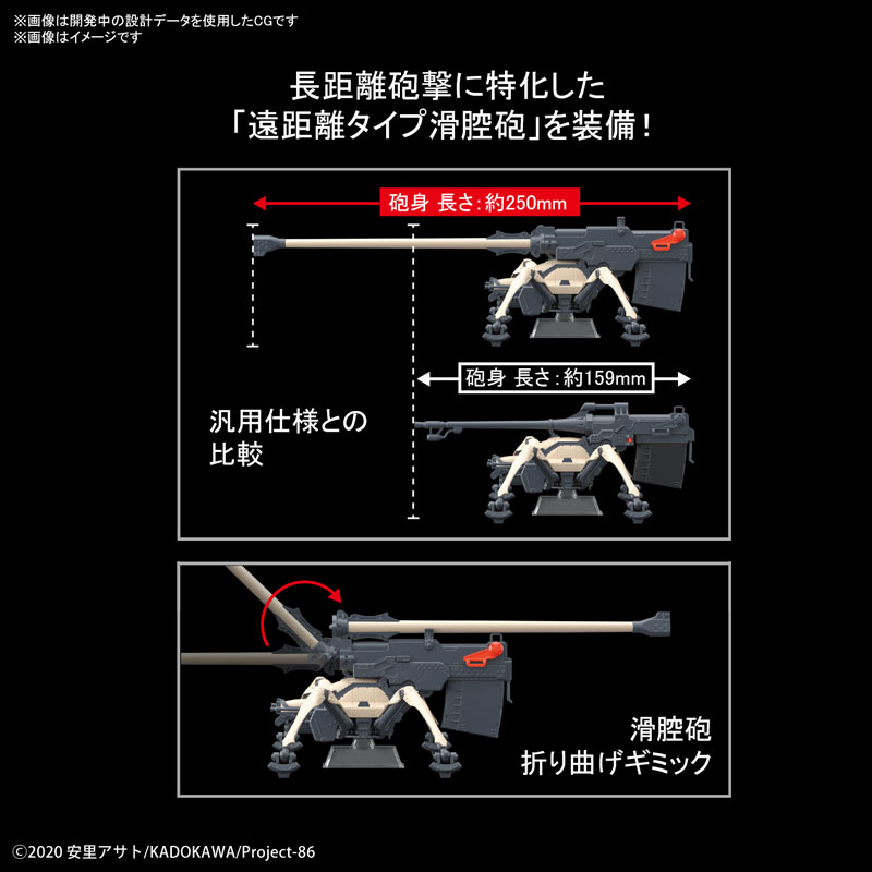 HG 1/48 JUGGERNAUT LONG RANGE CANNON TYPE EIGTHY SIX - Imagen 14