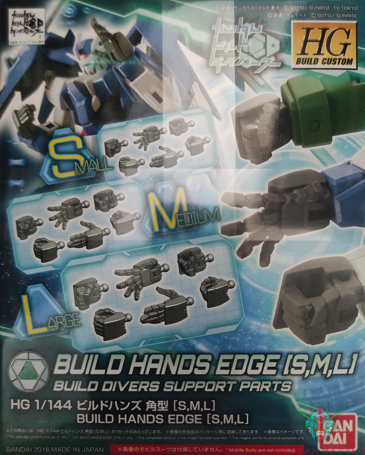 HGBC 1/144 BUILD HANDS EDGE (S-M-L) - Nº 043 - Imagen 4