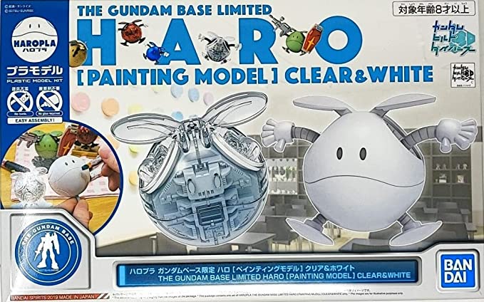 HGBF HAROPLA THE GUNDAM BASE LIMITED HARO PAINTING MODEL CLEAR & WHITE - Imagen 7