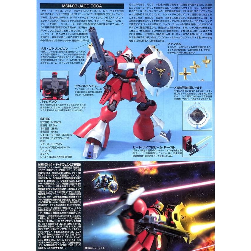 HGUC 1/144 MSN-03 JAGD DOGA QUESS'S CUSTOM - Nº 084 - Imagen 7