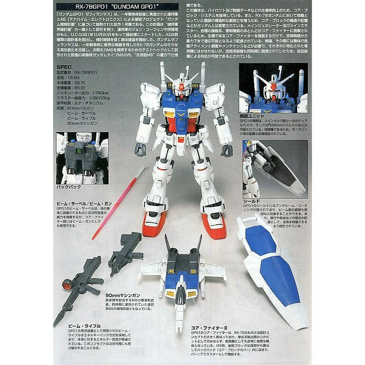 HGUC 1/144 RX-78GP01 GUNDAM GP01 - Nº 013 - Imagen 5