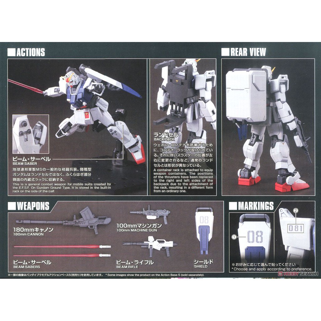 HGUC 1/144 RX-79-G GUNDAM GROUND TYPE - Nº 210 - Imagen 13