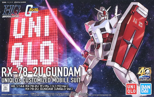 HGUC 1/144 RX-78-2U GUNDAM UNIQLO