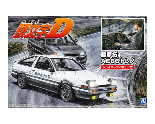INITIAL D 1/24 FUJIWARA TAKUMI AE86 TRUENO WITH FIGURE Nº 14