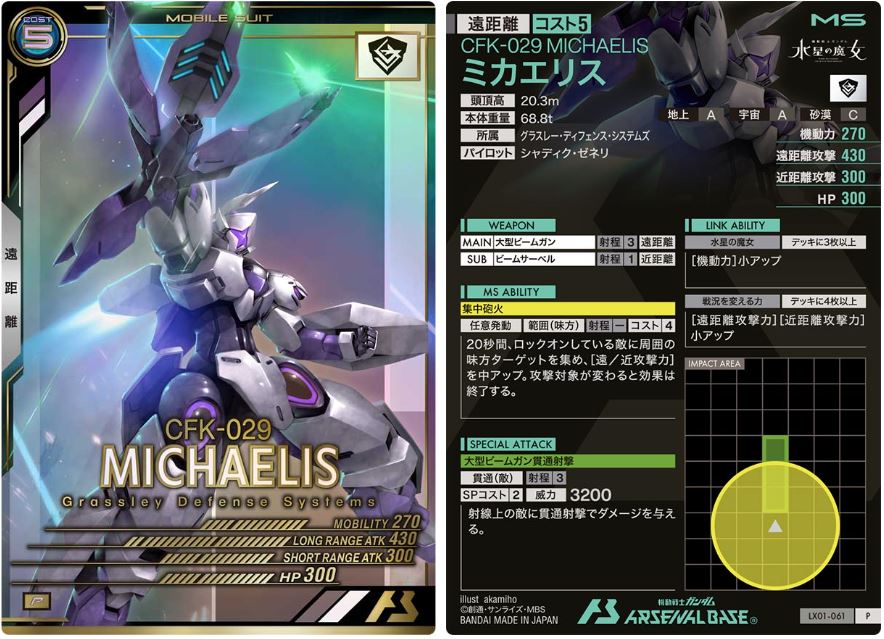 CARTA PROMOCIONAL ARSENAL BASE CFK-209 MICHAELIS - Nº LX01-061