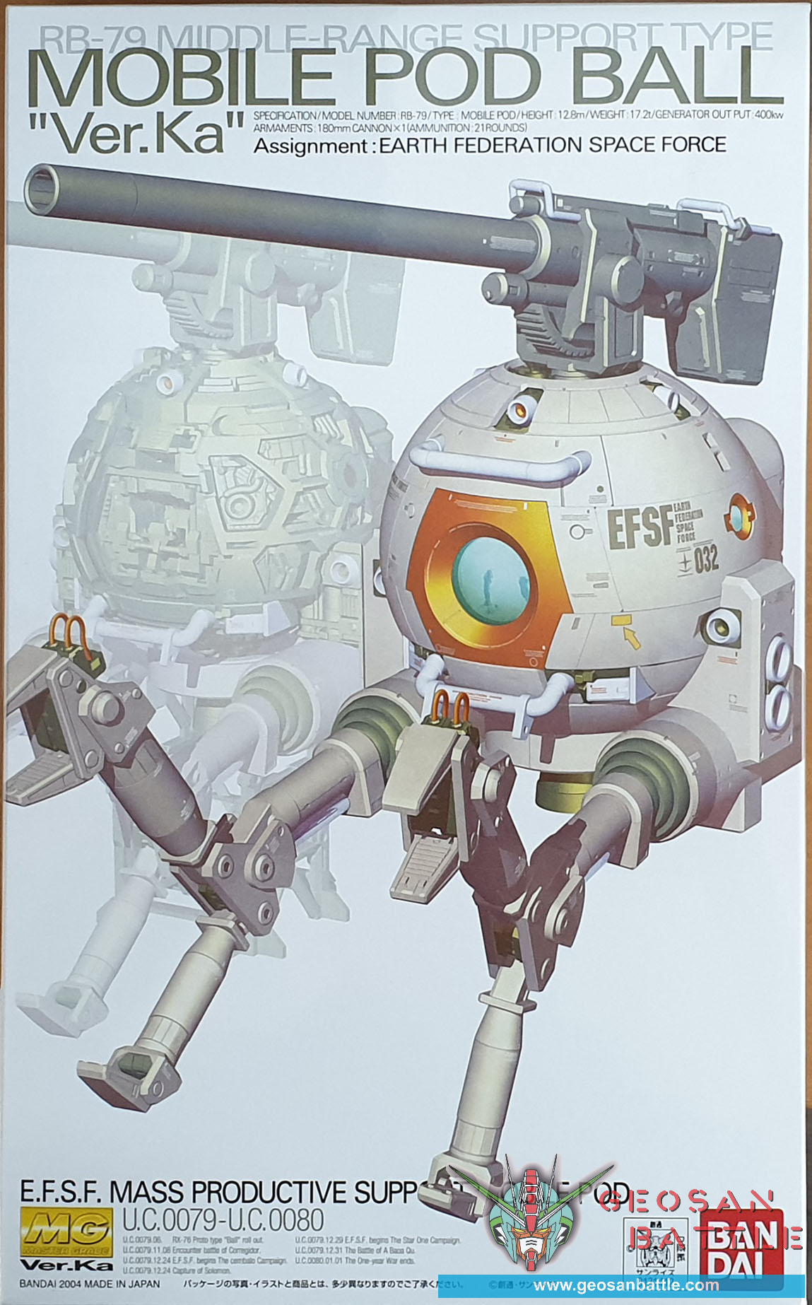 MG 1/100 MOBILE POD BALL VER KA - Nº 076 - Imagen 7