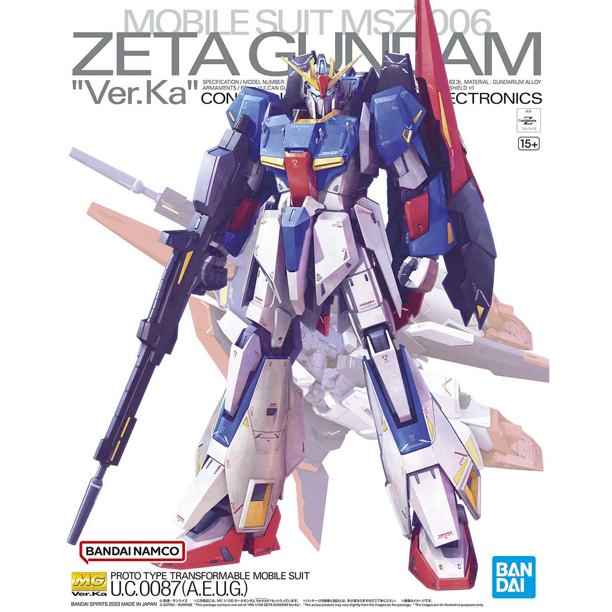 MG 1/100 MSZ-006 ZETA GUNDAM VER KA - Nº 221