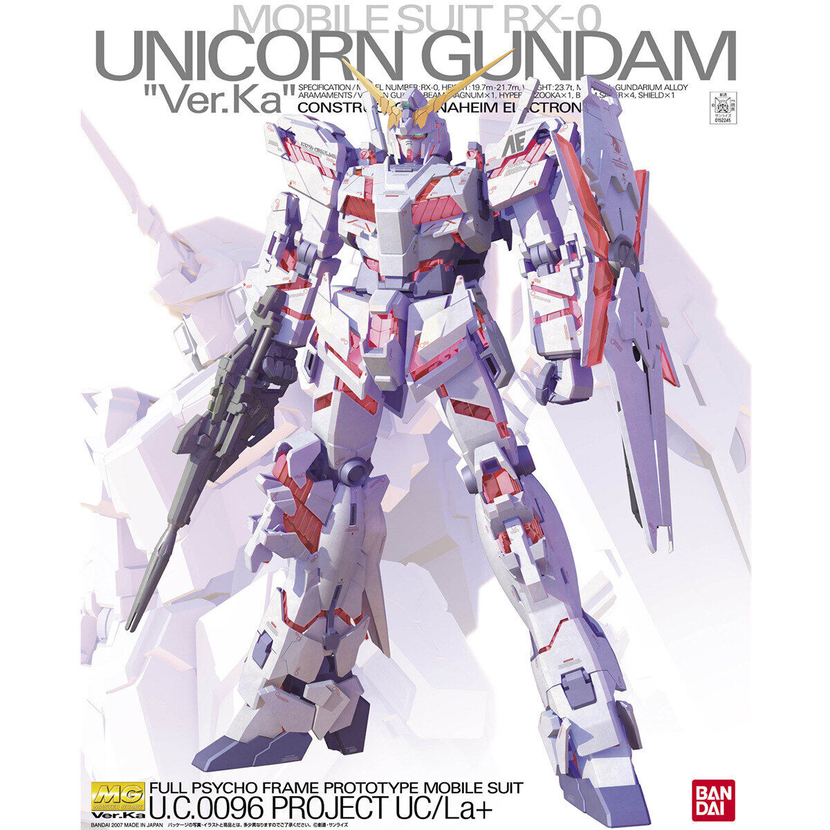 MG 1/100 RX-0 UNICORN GUNDAM VER KA - Nº 102
