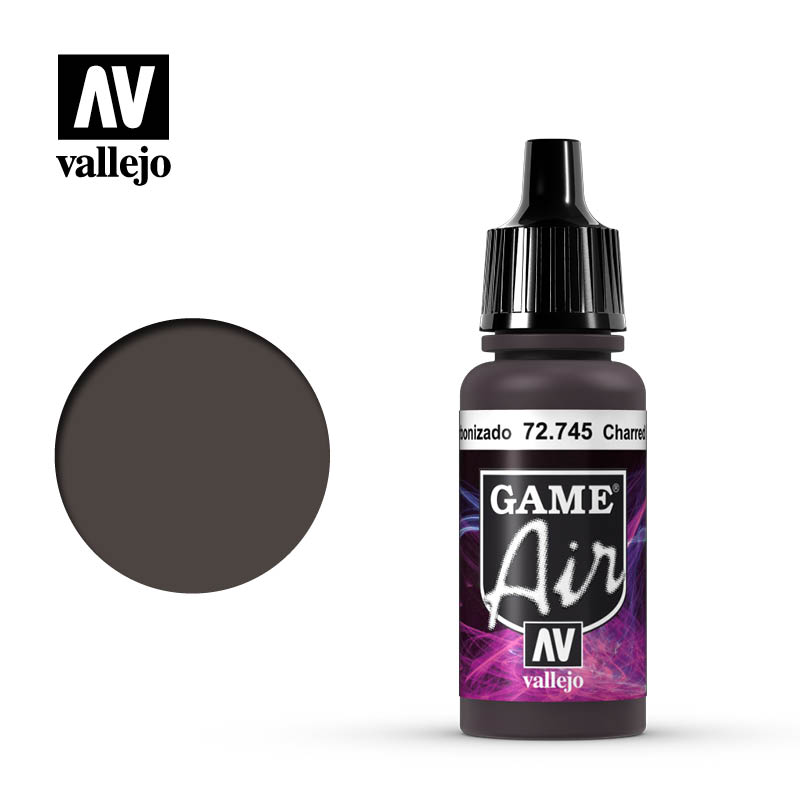 Marrón Carbonizado Game Air Vallejo 72745