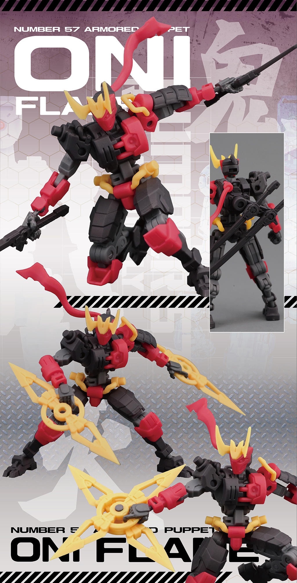 NUMBER 57 ARMORED PUPPET ONI FLAME - Imagen 10