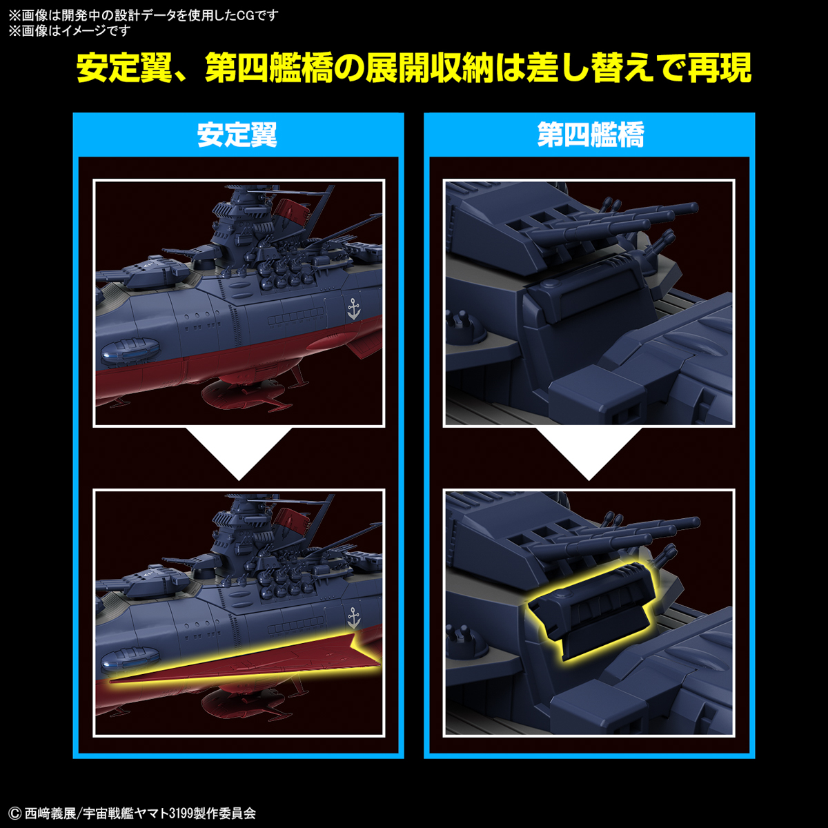 1/1000 SPACE BATTLESHIP YAMATO 3199 - Imagen 20