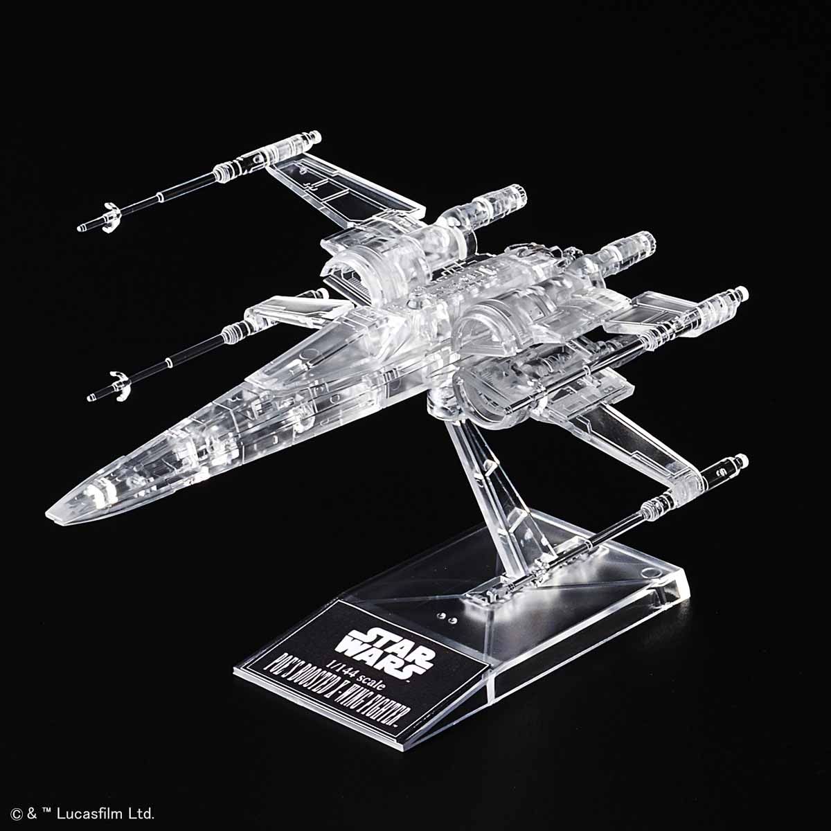 STAR WARS 1/144 & 1/350 & 1/540 THE LAST JEDI CLEAR VEHICLE SET MODEL KIT - Imagen 4