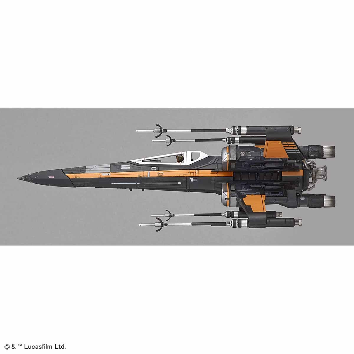 STAR WARS 1/72 POE DAMERON'S BOOSTED X-WING FIGHTER MODEL KIT - Imagen 10