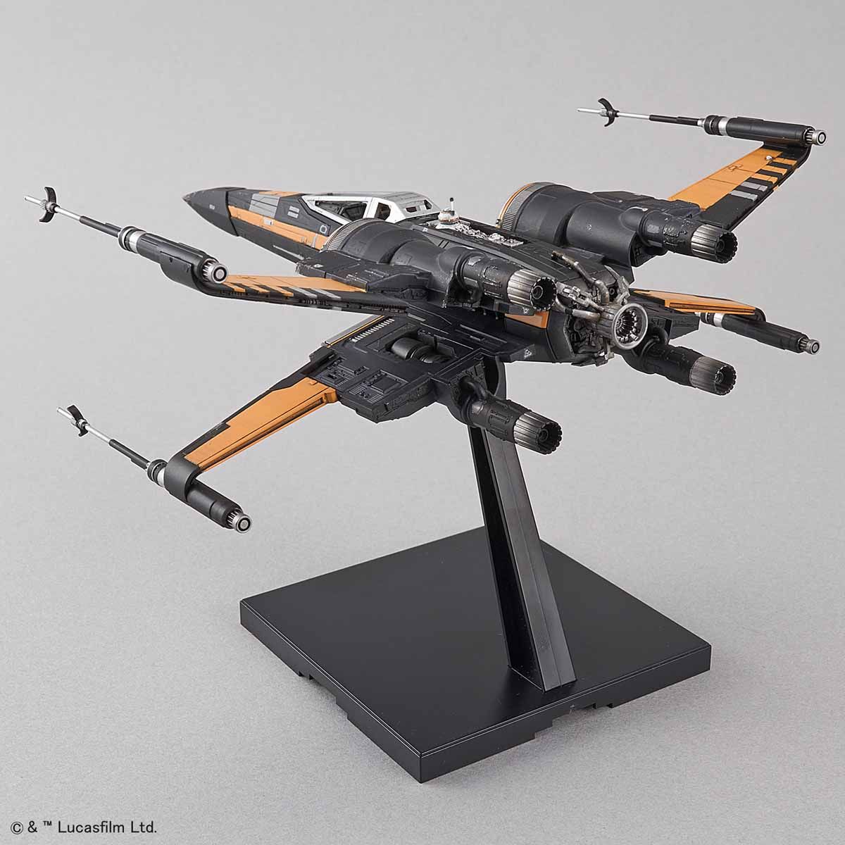STAR WARS 1/72 POE DAMERON'S BOOSTED X-WING FIGHTER MODEL KIT - Imagen 12