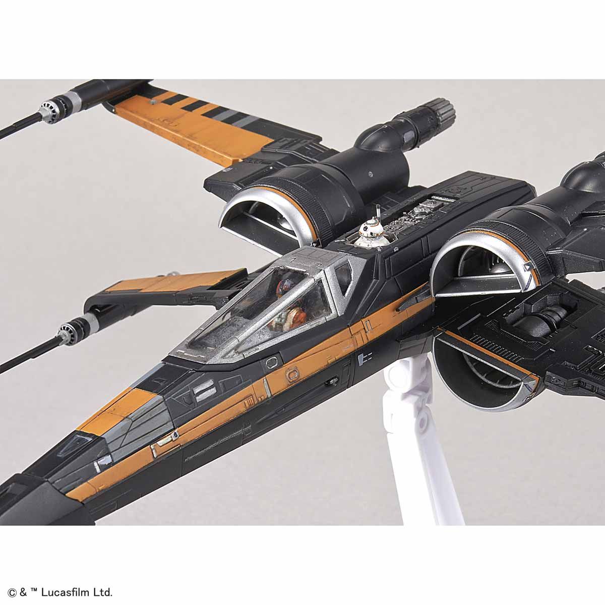 STAR WARS 1/72 POE DAMERON'S BOOSTED X-WING FIGHTER MODEL KIT - Imagen 4
