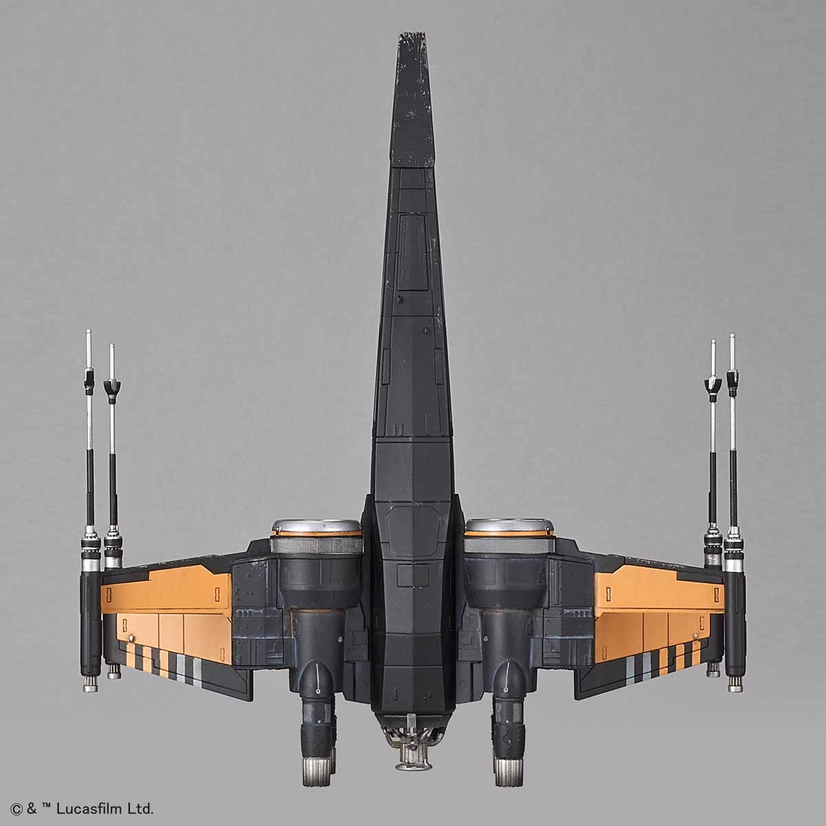 STAR WARS 1/72 POE DAMERON'S BOOSTED X-WING FIGHTER MODEL KIT - Imagen 7