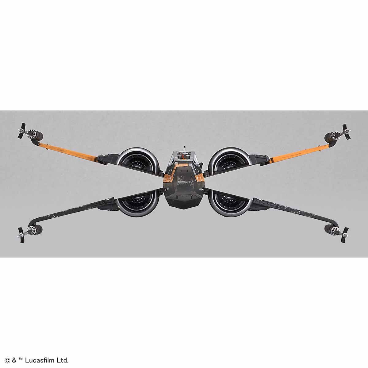 STAR WARS 1/72 POE DAMERON'S BOOSTED X-WING FIGHTER MODEL KIT - Imagen 9