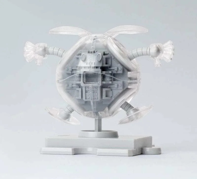 HGBF HAROPLA THE GUNDAM BASE LIMITED HARO PAINTING MODEL CLEAR & WHITE - Imagen 4
