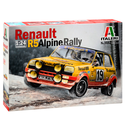 Italeri Coche carreras Renault 5 Alpine Rally 1:24 - Nº 4733652