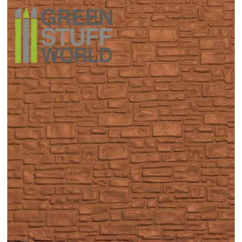GREEN STUFF WORLD - PLANCHA PLASTICARD - LADRILLO LISO - TAMAÑO A4 - Imagen 3