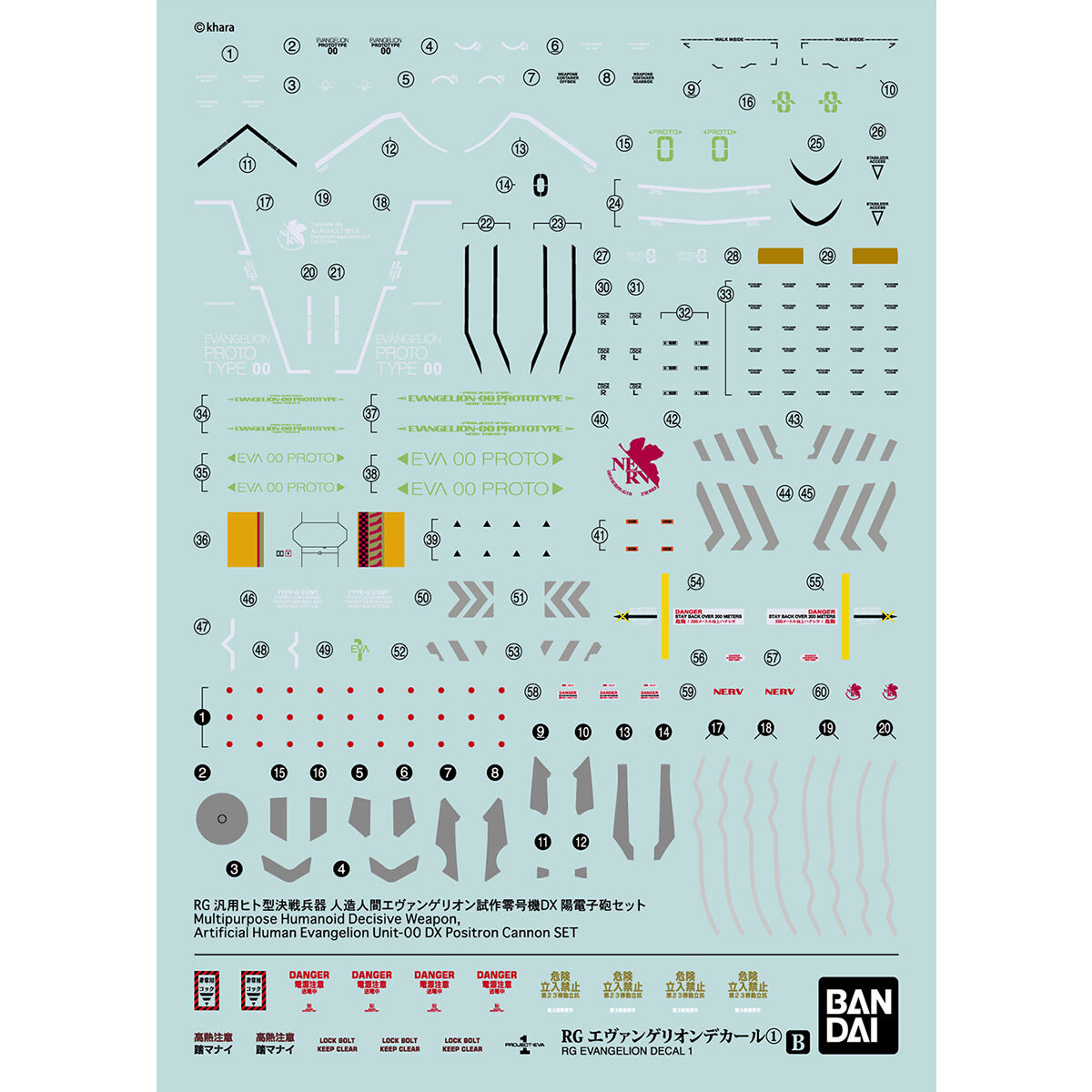 RG EVANGELION DECAL 1 - Imagen 3