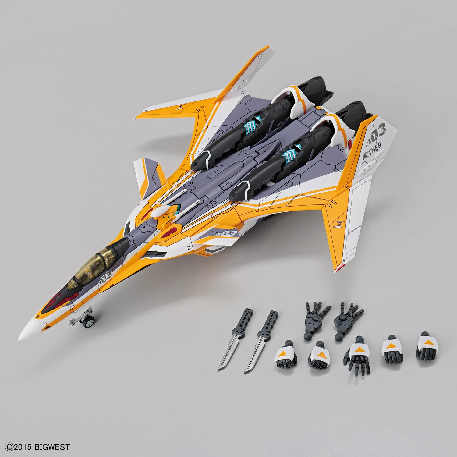 HG 1/100 MACROSS VF-31E SIEGFRIED (CHUCK MUSTANG) DELUXE SET - Imagen 6