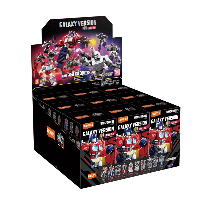 BLOKEES TRANSFORMERS GALAXY VERSION 01 ROLL OUT (CAJA DE 9 UNIDADES)
