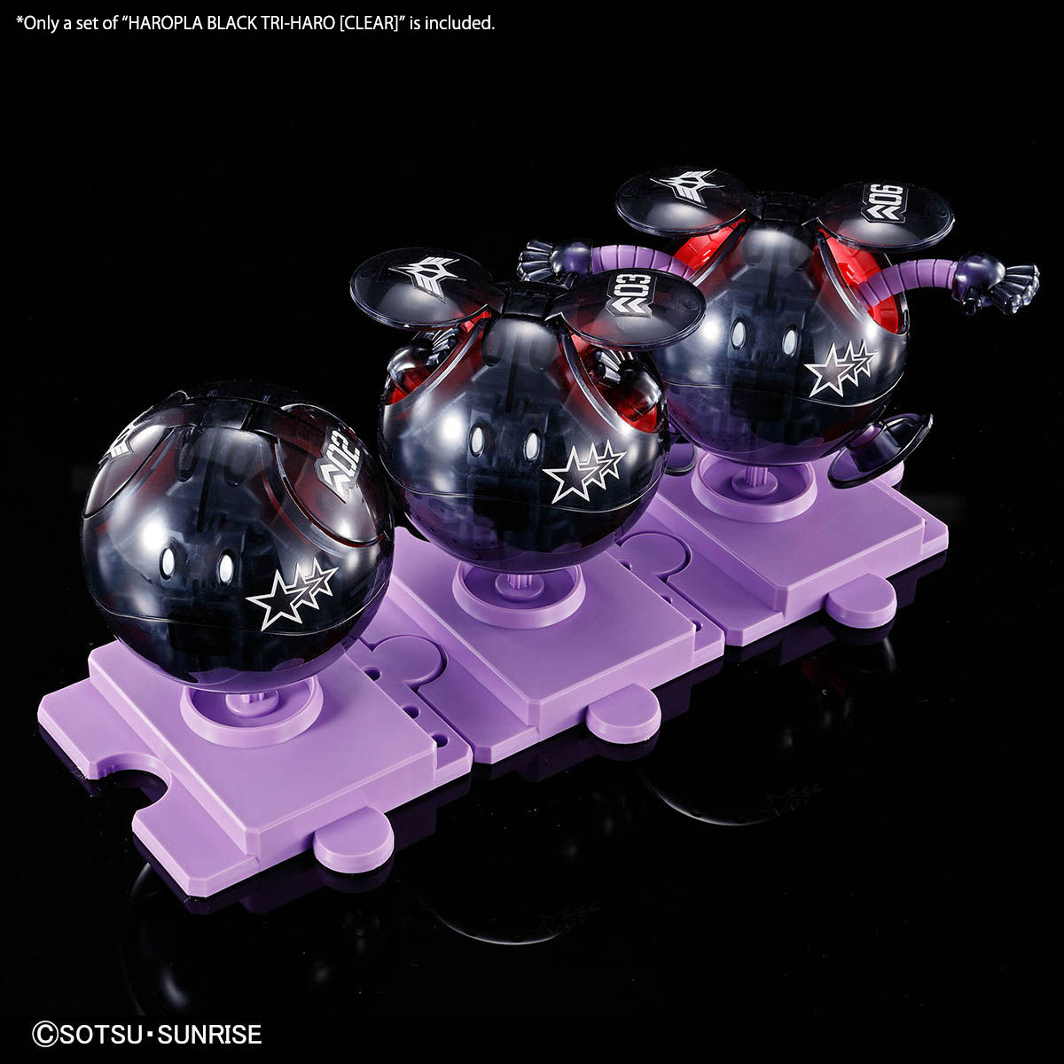 P-BANDAI HAROPLA HGBD HG BLACK TRI-HARO (CLEAR COLOR) - Imagen 3