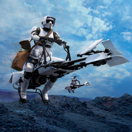 STAR WARS Revell Speeder Bike: The Mandalorian 1:12 - Imagen 4